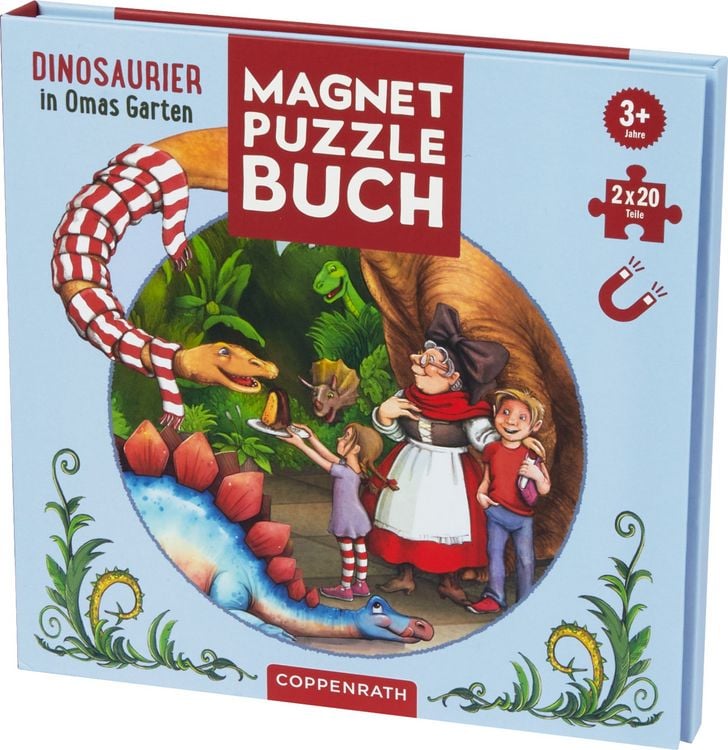 Produktbild: Magnet-Puzzlebuch: Dinosaurier in Omas Garten