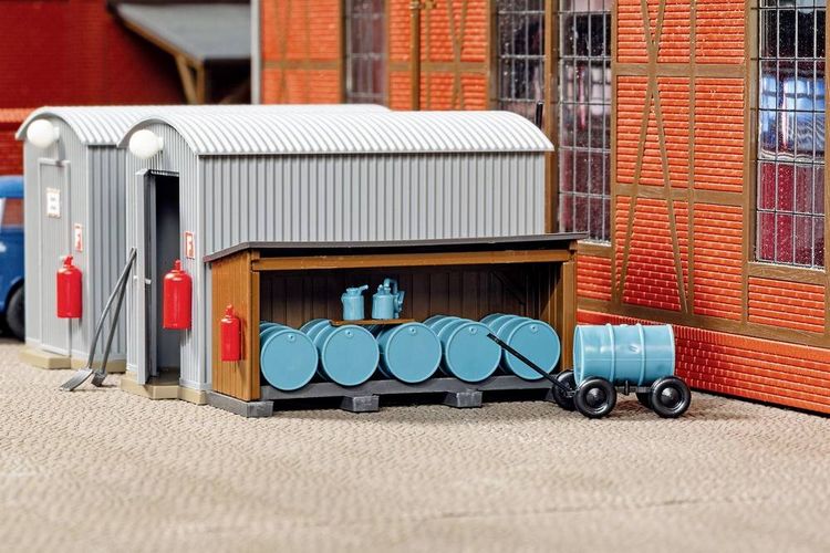 Produktbild: Auhagen 11478 H0 Wellblechschuppen &Ouml;llager