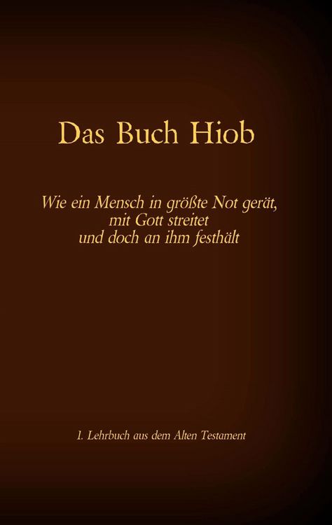 Produktbild: Die Bibel - Das Alte Testament - Das Buch Hiob