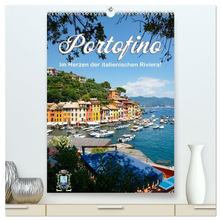 Produktbild: Portofino - Im Herzen der italienischen Riviera!! (hochwertiger Premium Wandkalender 2026 DIN A2 hoch), Kunstdruck in Hochglanz
