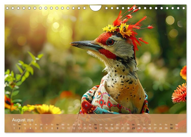 Produktbild: Waldtiere mit Stil. Tierische Trendsetter in der Natur (Wandkalender 2026 DIN A4 quer), CALVENDO Monatskalender