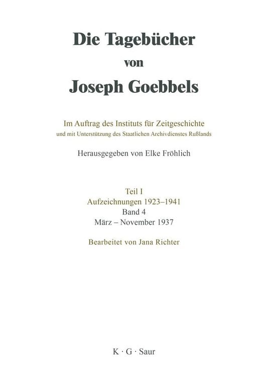 Produktbild: M&auml;rz-November 1937