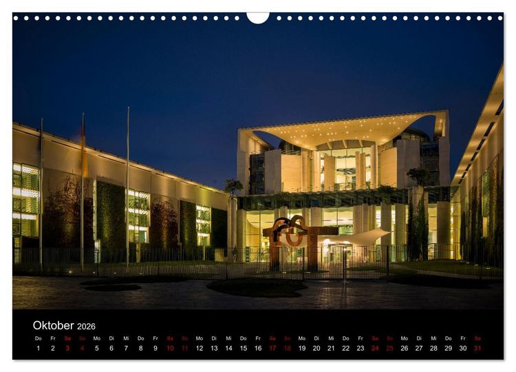 Produktbild: Eine Reise durch Berlin bei Nacht (Wandkalender 2026 DIN A3 quer), CALVENDO Monatskalender