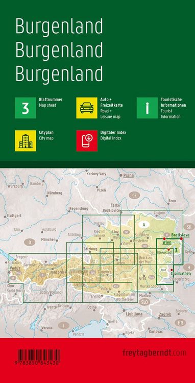 Produktbild: freytag & berndt Stra&szlig;enkarte Burgenland 1:200.000