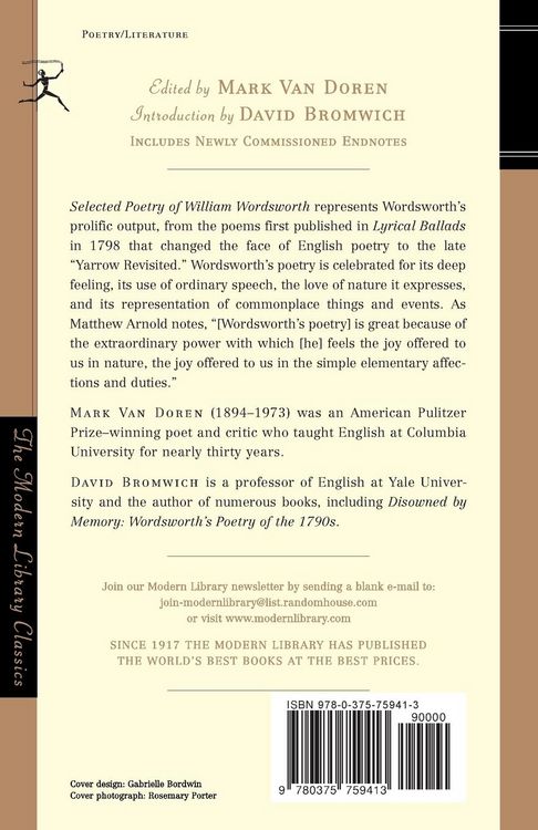 Produktbild: Selected Poetry of William Wordsworth