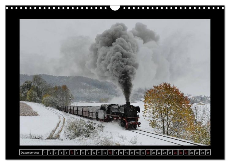 Produktbild: Eisenbahndampfromantik (Wandkalender 2026 DIN A3 quer), CALVENDO Monatskalender