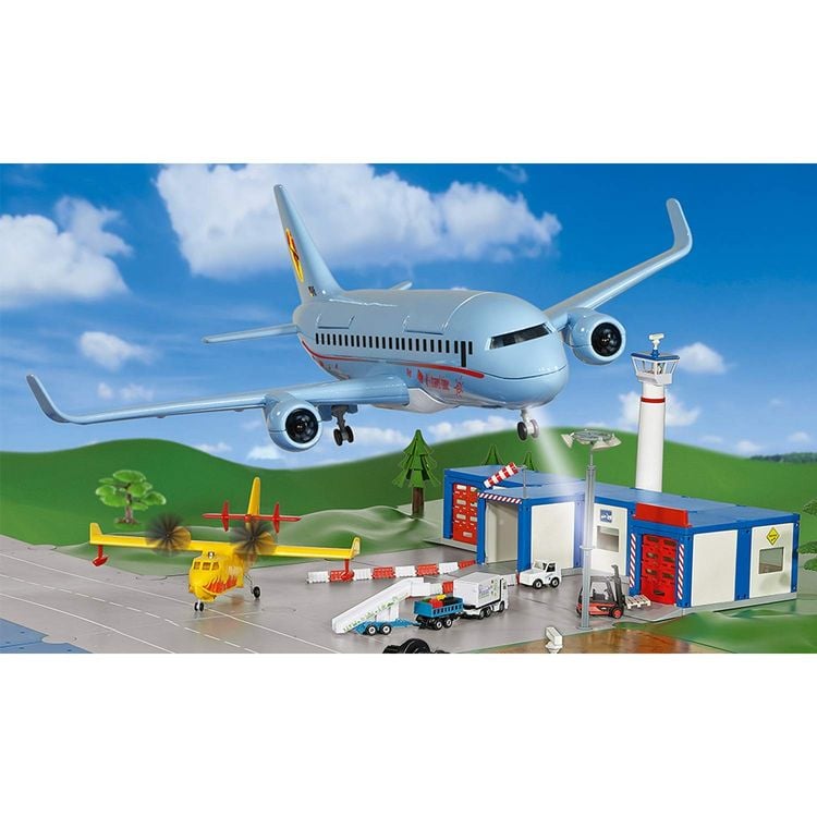 Produktbild: Siku 5402 Verkehrsflugzeug mit Zubeh&ouml;r