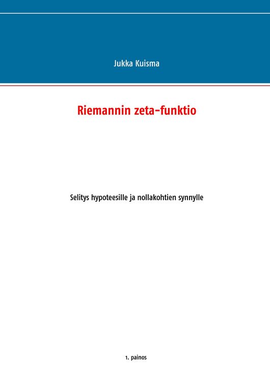 Produktbild: Riemannin zeta-funktio