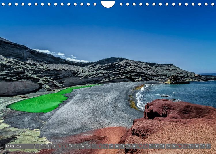 Produktbild: Lanzarote - Meisterwerke der Vulkane (Wandkalender 2022 DIN A4 quer)
