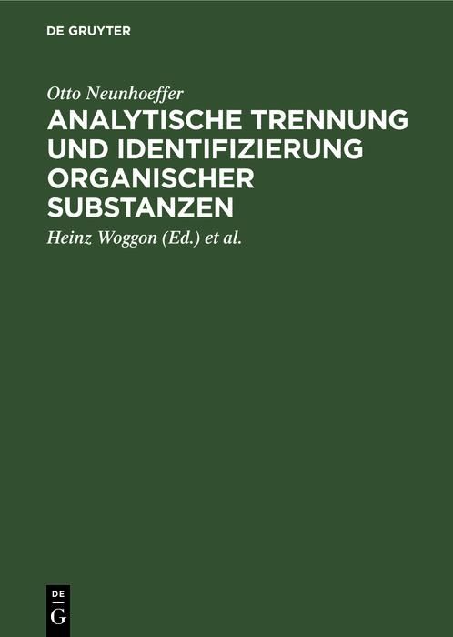 Produktbild: Analytische Trennung und Identifizierung organischer Substanzen