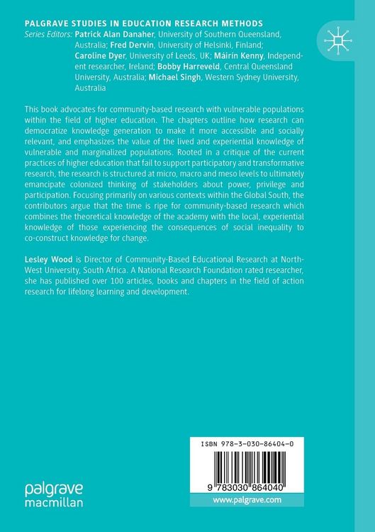Produktbild: Community-based Research with Vulnerable Populations
