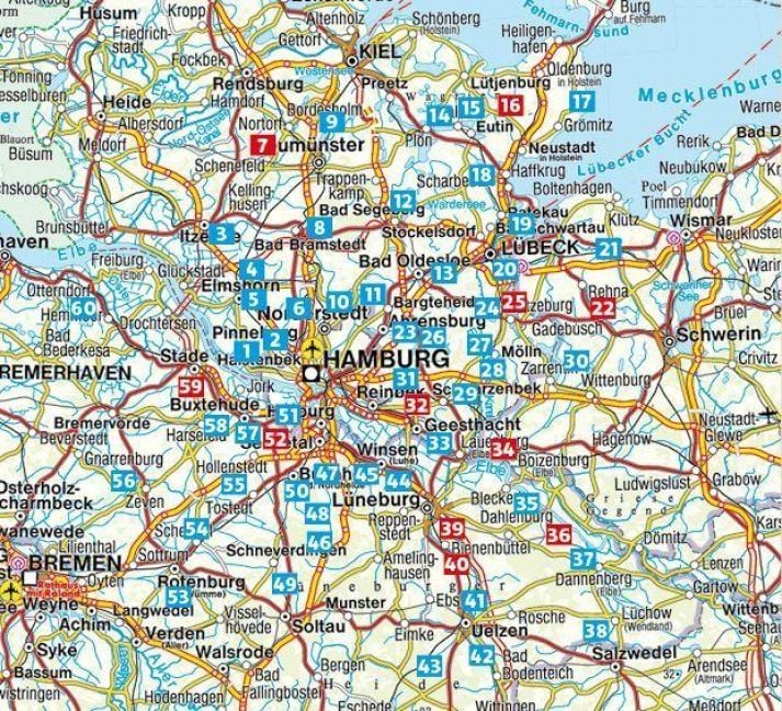 Produktbild: ROTHER Wanderf&uuml;hrer Rund um Hamburg. 46 Touren von Ostholstein bis zur L&uuml;neburger Heide