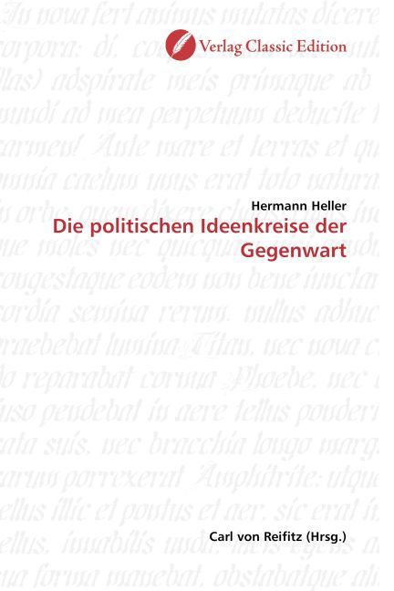 Produktbild: Heller, H: Die politischen Ideenkreise der Gegenwart