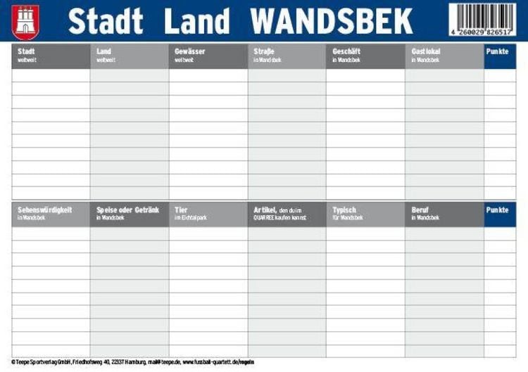 Produktbild: Hamburg: Stadt Land Wandsbek