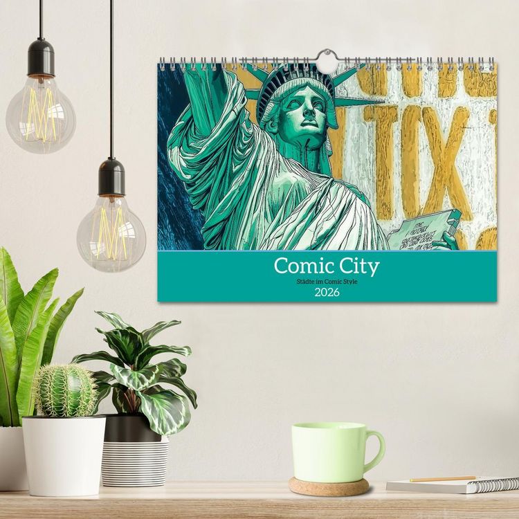 Produktbild: Comic City (Wandkalender 2026 DIN A4 quer), CALVENDO Monatskalender