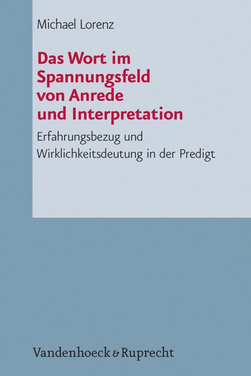 Produktbild: Das Wort im Spannungsfeld von Anrede und Interpretation