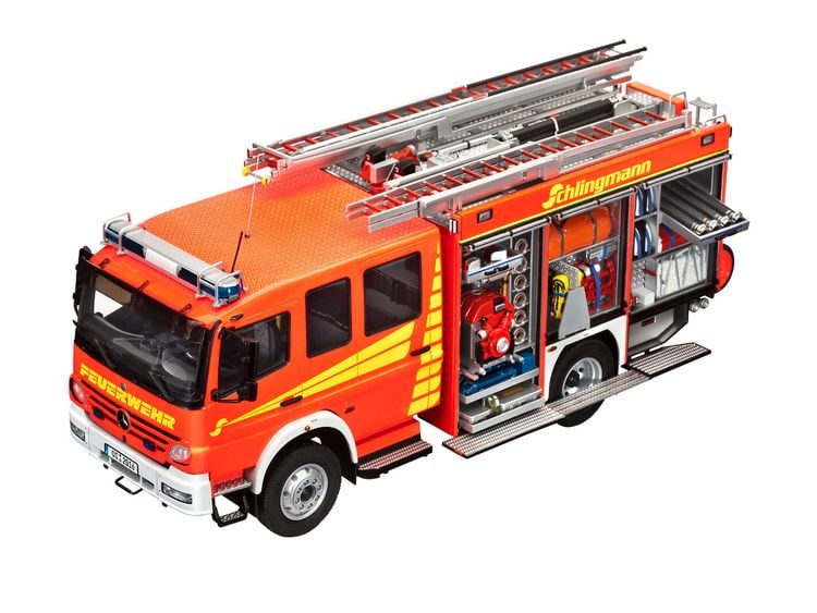 Produktbild: Revell 07404 Schlingmann LF 20/16 Feuerwehrauto Bausatz 1:24