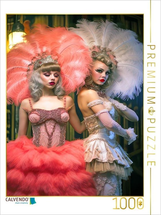 Produktbild: CALVENDO Puzzle Burlesque-T&auml;nzerin | 1000 Teile Lege-Gr&ouml;&szlig;e 64x48cm Foto-Puzzle f&uuml;r gl&uuml;ckliche Stunden