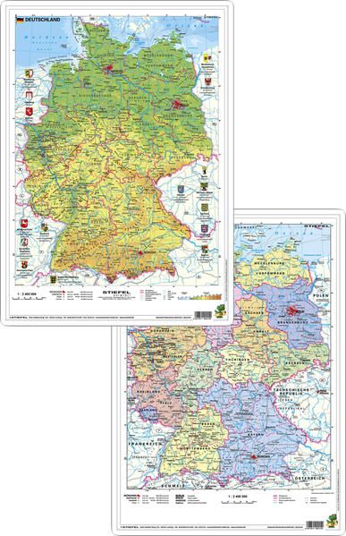 Produktbild: Deutschland physisch/politisch