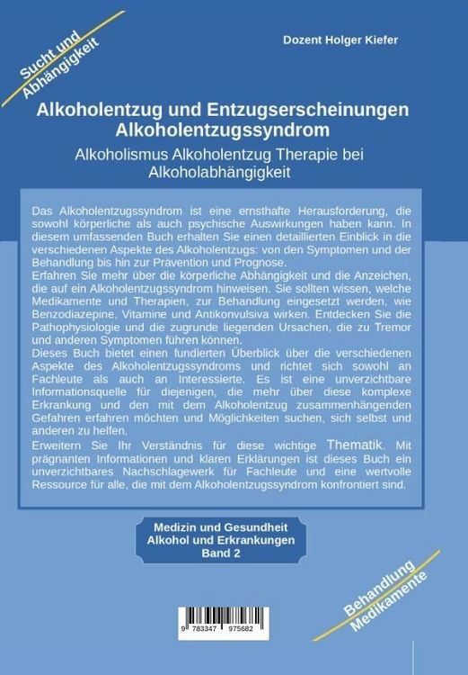 Produktbild: Alkoholentzug und Entzugserscheinungen Alkoholentzugssyndrom