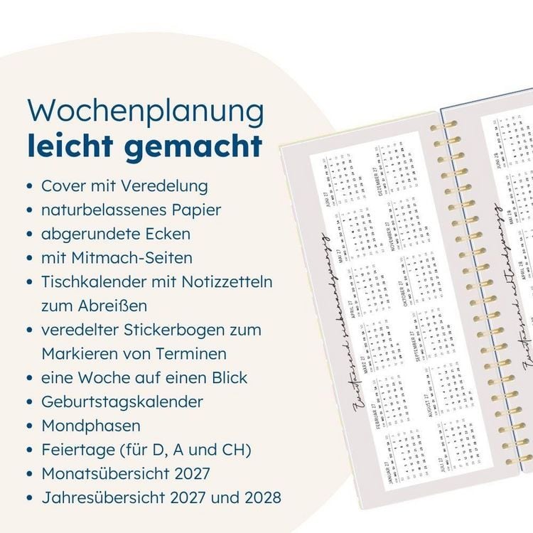 Produktbild: Wochenplaner 2027 Mein Jahr 2027 (mit Kalendarium)