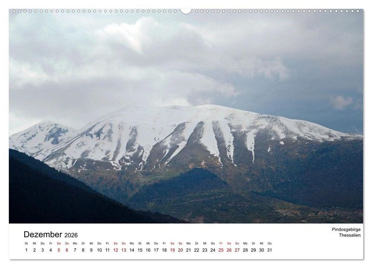 Produktbild: Der Norden Griechenlands (Wandkalender 2026 DIN A2 quer), CALVENDO Monatskalender