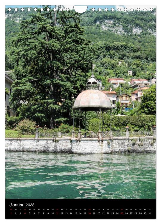 Produktbild: Lago di Como Ansichten 2026 (Wandkalender 2026 DIN A4 hoch), CALVENDO Monatskalender