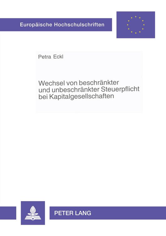 Produktbild: Wechsel von beschr&auml;nkter und unbeschr&auml;nkter Steuerpflicht bei Kapitalgesellschaften