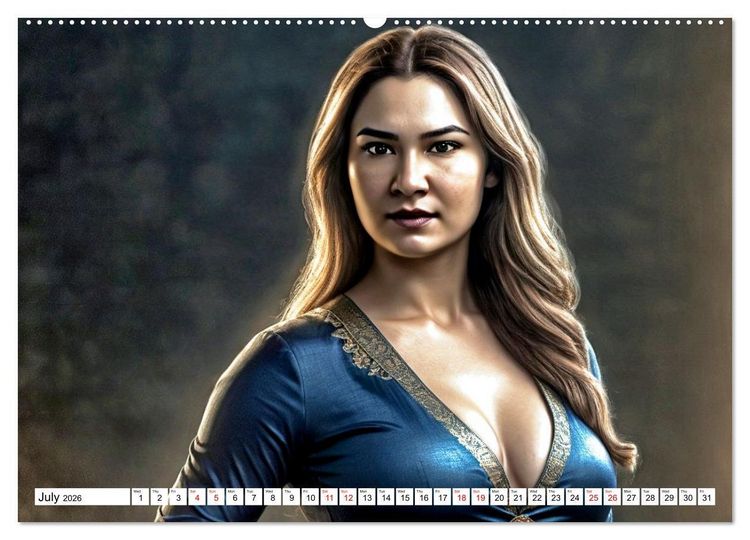 Produktbild: The Muse Moira in Twelve Facets (High Quality Premium Wall Calendar 2026 DIN A2 landscape),CALVENDO 12 Month Wall Calendar