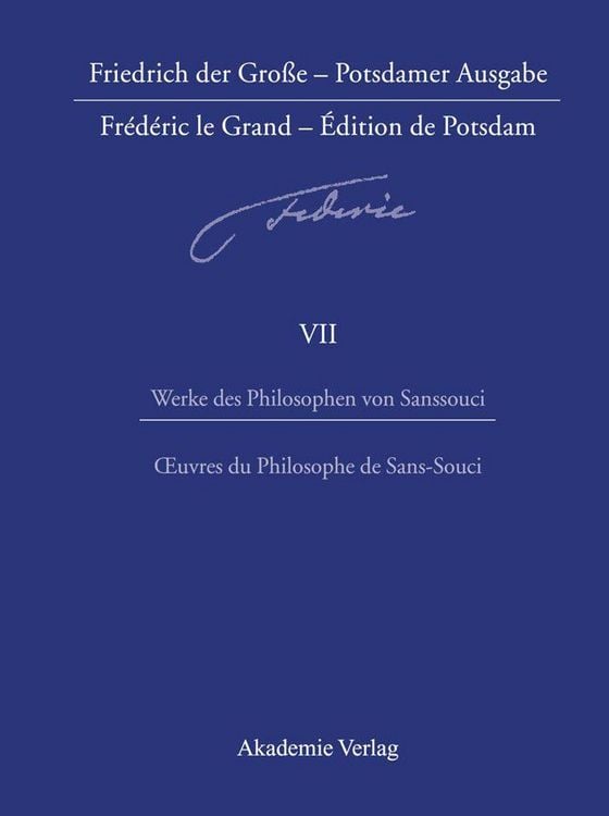 Produktbild: Werke des Philosophen von Sanssouci / Oeuvres du Philosophe de Sans-Souci