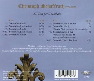 Produktbild: Schaffrath: XII Soli per il Cembalo