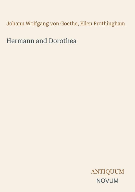 Produktbild: Hermann and Dorothea