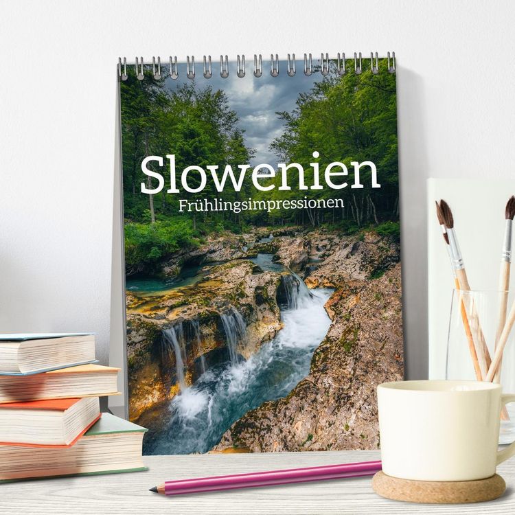 Produktbild: Slowenien - Fr&uuml;hlingsimpressionen (Tischkalender 2026 DIN A5 hoch), CALVENDO Monatskalender