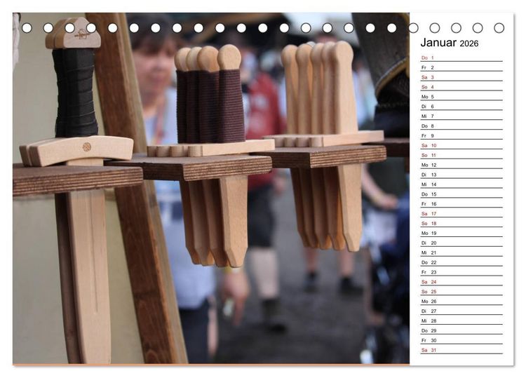 Produktbild: Mittelalter - Leben (Tischkalender 2026 DIN A5 quer), CALVENDO Monatskalender