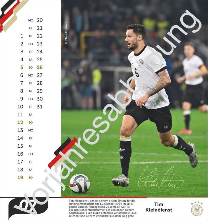 Produktbild: DFB M&auml;nner Postkartenkalender 2027