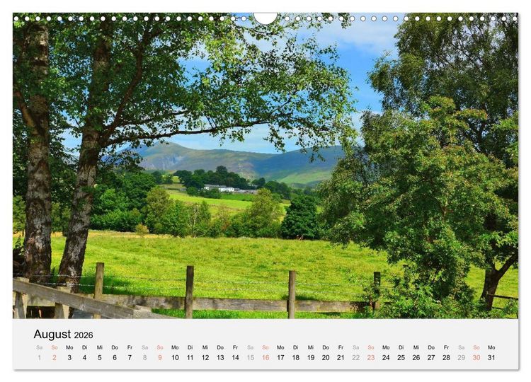 Produktbild: Sommer im Lake District (Wandkalender 2026 DIN A3 quer), CALVENDO Monatskalender