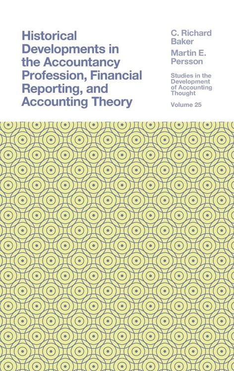 Produktbild: Historical Developments in the Accountancy Profession, Financial Reporting, and Accounting Theory