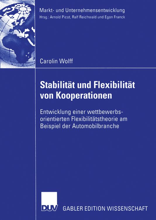 Produktbild: Stabilit&auml;t und Flexibilit&auml;t von Kooperationen