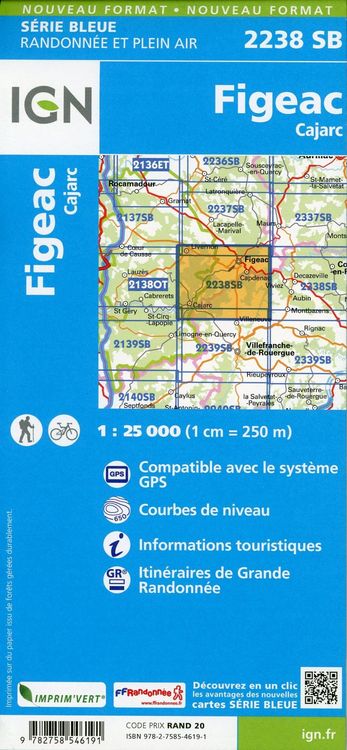 Produktbild: Figeac.Cajarc 1:25 000