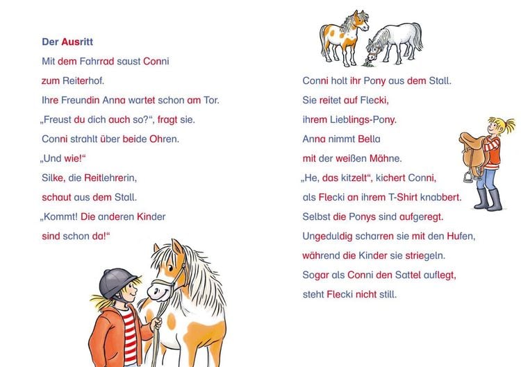Produktbild: LESEMAUS zum Lesenlernen Sammelb&auml;nde: Pony-Silben-Geschichten mit Conni