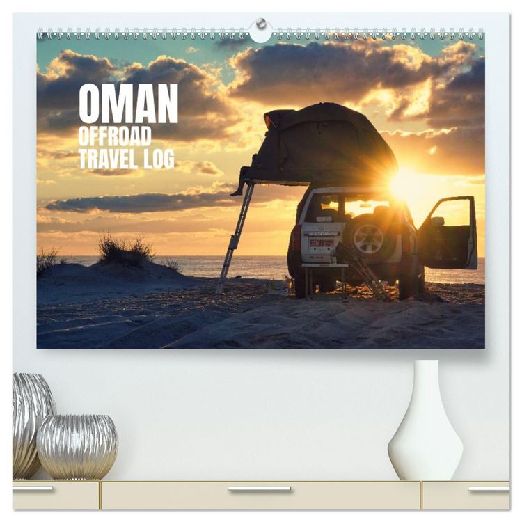 Produktbild: OMAN Offroad Travel Log (hochwertiger Premium Wandkalender 2026 DIN A2 quer), Kunstdruck in Hochglanz