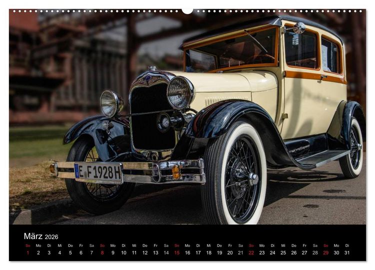 Produktbild: Faszination Oldtimer und Autolegenden (Wandkalender 2026 DIN A2 quer), CALVENDO Monatskalender