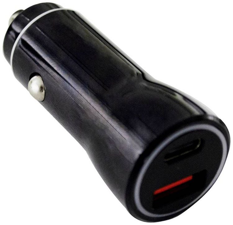 Produktbild: IWH Dual USB-C&reg; Auto Ladestecker 2,1A Belastbarkeit Strom max.=2.1A 12 V, 24V