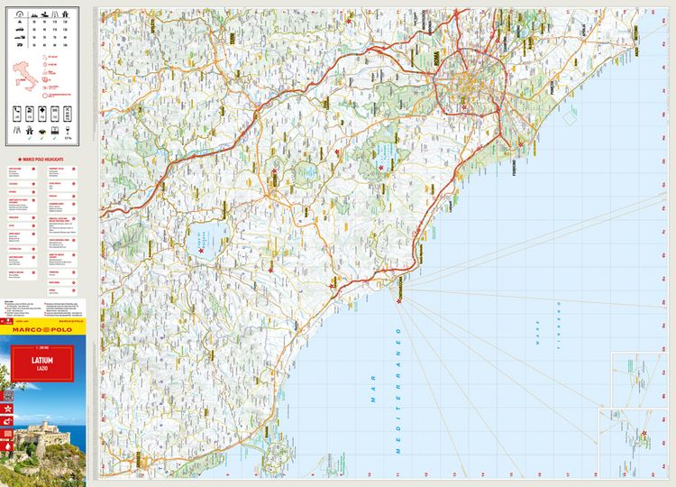 Produktbild: MARCO POLO Reisekarte Italien 09 Latium 1:200.000