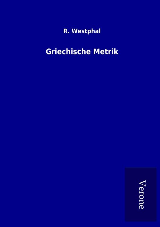 Produktbild: Griechische Metrik