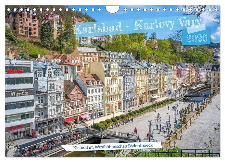 Produktbild: Karlsbad / Karlovy Vary - Kleinod im Westb&ouml;hmischen B&auml;derdreieck (Wandkalender 2026 DIN A4 quer), CALVENDO Monatskalender