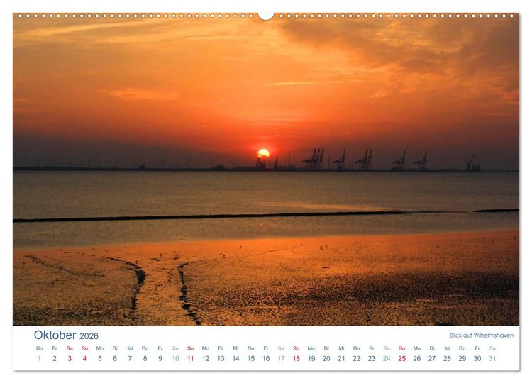 Produktbild: Ebbe und Watt 2026. Impressionen von der Nordseek&uuml;ste (hochwertiger Premium Wandkalender 2026 DIN A2 quer), Kunstdruck in Hochglanz