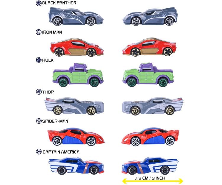 Produktbild: Marvel Single Pack Vehicles, 6-sort.