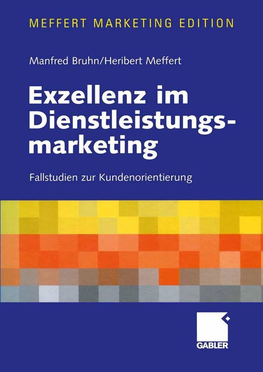 Produktbild: Exzellenz im Dienstleistungsmarketing