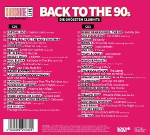 Produktbild: Sunshine Live-Back to the 90's (2CD)